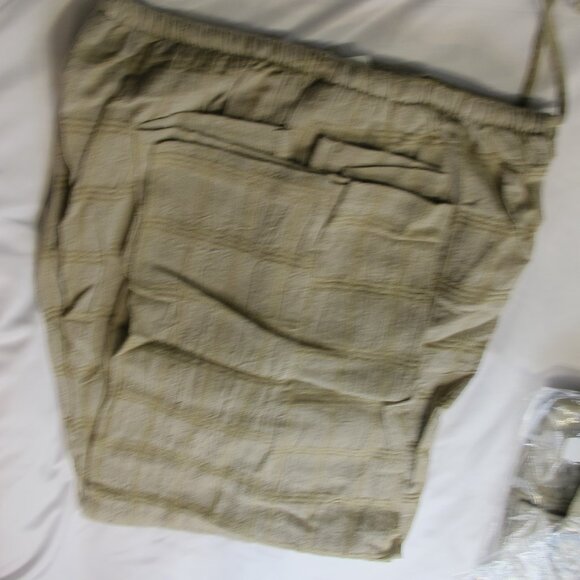 NWT St. Germain Petite beige windowpane 3-piece set – blouse/pants PXL, tank XL - Picture 3 of 9